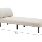 Zuo Aperto Chaise Beige