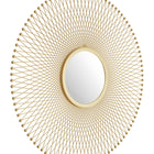 Zuo Glow Round Mirror Gold