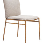 Zuo Nordvest Dining Chair Beige & Gold