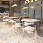 Zuo Equinox Dining Chair Oyster Gray & Natural