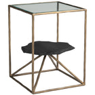 Zuo Ranol Side Table Brass