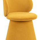 Zuo Oblic Swivel Dining Chair Orange