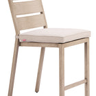 Zuo Reefline Armless Counter Stool (Set of 2) Gray
