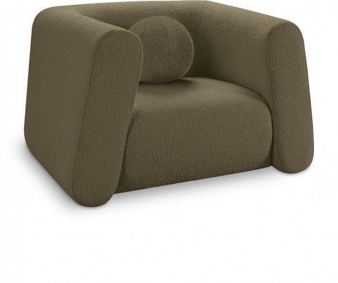 Meridian Furniture Abbington Boucle Fabric Chair-Modern Room Deco