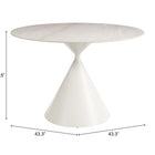 Zuo Plinn Dining Table Light Beige & White