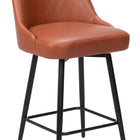 Zuo Keppel Swivel Counter Stool Brown