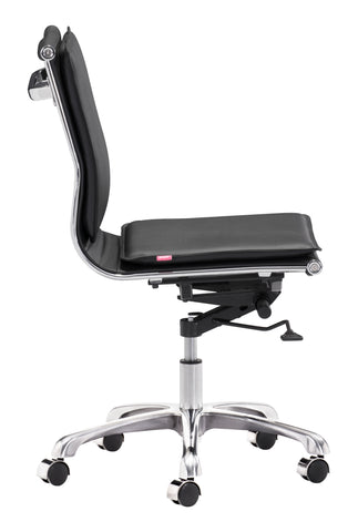 Zuo Lider Plus Armless Office Chair Black