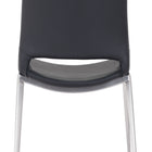 Zuo Ace Dining Chair (Set of 2) Black & Silver