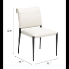 Zuo Freesia Dining Chair (Set of 2) White