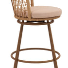 Zuo Islamorada Swivel Barstool Brown
