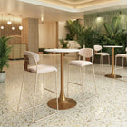 Zuo Meadow Barstool (Set of 4) Cloud White