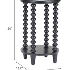 Zuo Gocce Side Table Black