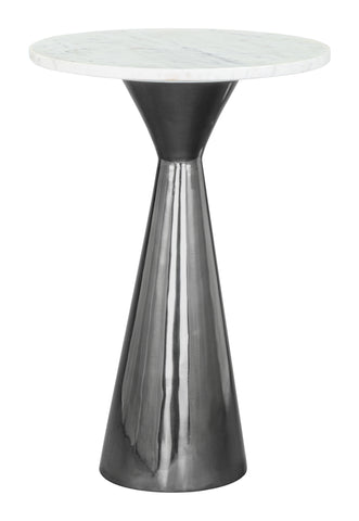 Zuo Tim Side Table White & Black