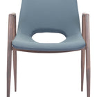 Zuo Desi Dining Chair (Set of 2) Azure Gray & Walnut