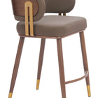 Zuo Brew Counter Stool Brown & Walnut