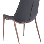 Zuo Magnus Dining Chair (Set of 2) Black & Walnut