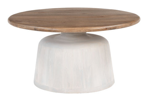 Zuo Goblet Coffee Table Brown & White