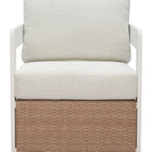 Zuo Gelo Swivel Chair White & Brown