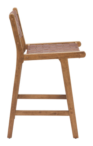 Zuo Feder Counter Stool (Set of 2) Brown