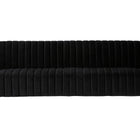 Manhattan Comfort Trillium Mid-Century Modern 3-Piece Sofa Set in Black - 3A-SS559-BK