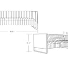 Manhattan Comfort Trillium Mid-Century Modern 3-Piece Sofa Set in Teal - 3A-SS559-TL