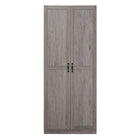 Manhattan Comfort Cornelia Modern 30" Storage Cabinet in Gray (4-Shelf)