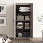 Manhattan Comfort Cornelia Modern 30" Storage Cabinet in Gray (4-Shelf)