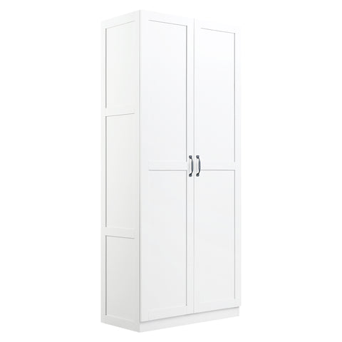 Manhattan Comfort Hopkins Modern 30" Storage Cabinet in White (4-Shelf)