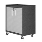 Manhattan Comfort Fortress Modern 30" Rolling Garage Cabinet in Dark Gray