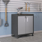 Manhattan Comfort Fortress Modern 30" Rolling Garage Cabinet in Dark Gray - 3GMCC