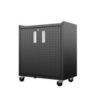 Manhattan Comfort Fortress Modern 30" Rolling Garage Cabinet in Charcoal Gray - 3GMCC-CH