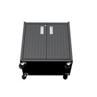 Manhattan Comfort Fortress Modern 30" Rolling Garage Cabinet in Charcoal Gray - 3GMCC-CH