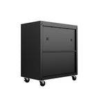 Manhattan Comfort Fortress Modern 30" Rolling Garage Cabinet in Charcoal Gray - 3GMCC-CH