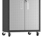 Manhattan Comfort Fortress Modern 30" Rolling Garage Cabinet in Dark Gray - 3GMCC