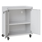 Manhattan Comfort Fortress Modern 30" Rolling Garage Cabinet in White - 3GMCC-WH