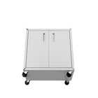 Manhattan Comfort Fortress Modern 30" Rolling Garage Cabinet in White - 3GMCC-WH