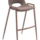 Zuo Desi Barstool (Set of 2) Brown & Walnut
