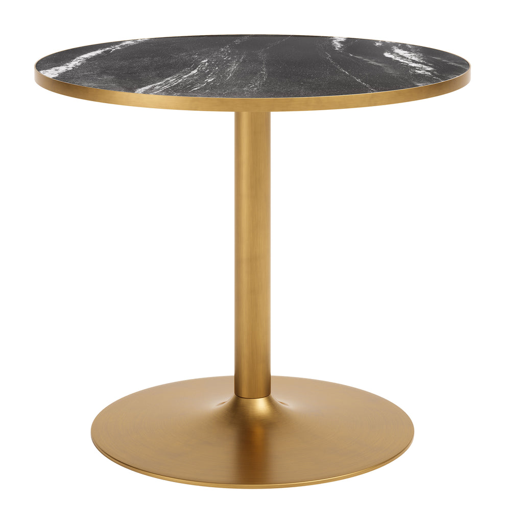 Zuo Batu Dining Table Black & Gold
