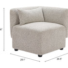 Zuo Simu Corner Chair Dune Greige