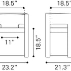 Zuo Papua Dining Chair Gray