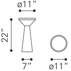 Zuo Omni Side Table Black