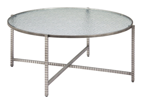 Zuo Vetro Coffee Table Silver