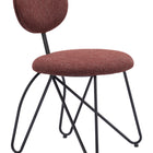 Zuo Novi Dining Chair (Set of 2) Maroon Brown