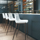 Zuo Magnus Barstool (Set of 2) White & Walnut