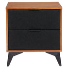 Zuo Zarif Nightstand Black & Walnut