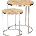 Zuo Bari Nesting Table Set (2-Piece) Natural