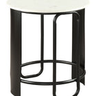 Zuo Obel Side Table White & Black