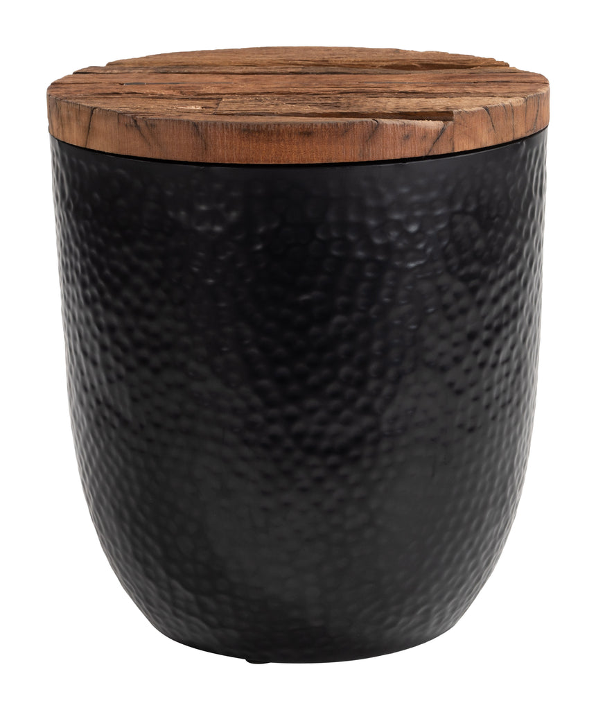 Zuo Duskan Storage Side Table Natural & Black
