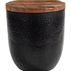 Zuo Duskan Storage Side Table Natural & Black