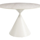 Zuo Plinn Dining Table Light Beige & White